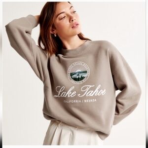 Abercrombie Lake Tahoe Tan Sweatshirt